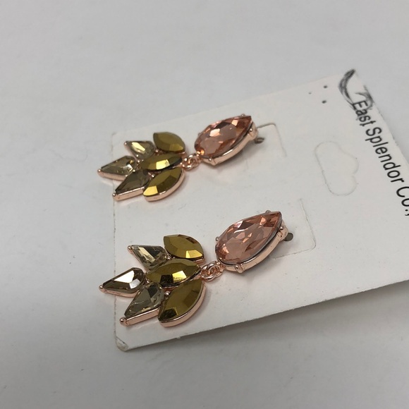 Fragments Crystal Dangle Drop Earrings - Picture 3 of 6